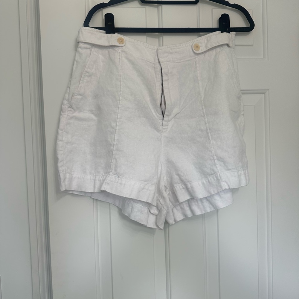 Madewell White linen Women's Shorts